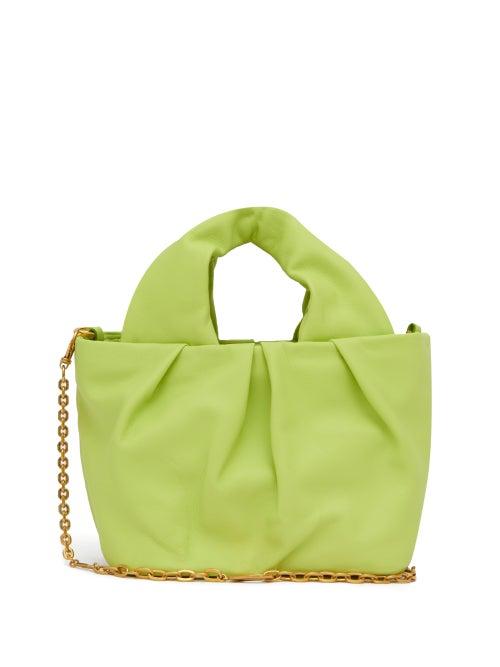 Matchesfashion.com Staud - Lera Chain-strap Leather Top Handle Bag - Womens - Green