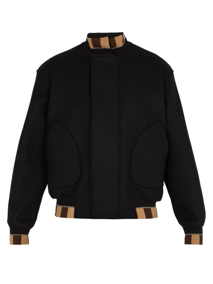 Fendi Wool-blend Bomber Jacket