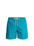 Matchesfashion.com Le Sirenuse, Positano - Plait Print Swim Short - Mens - Green