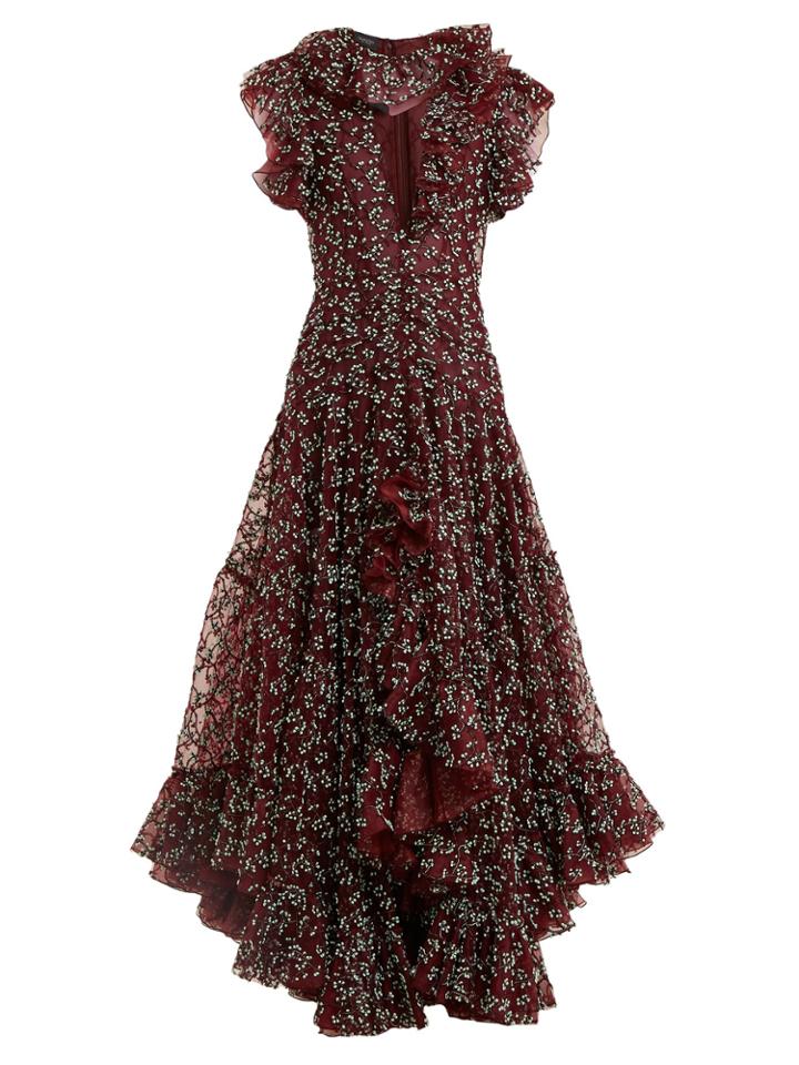 Giambattista Valli Embroidered Silk-tulle Gown