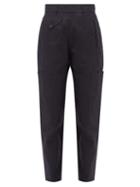 Matchesfashion.com Katharine Hamnett London - Denise Recycled Cotton Blend Utility Trousers - Womens - Navy