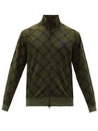 Matchesfashion.com Needles - High-neck Abstract-jacquard Zipped Jacket - Mens - Green