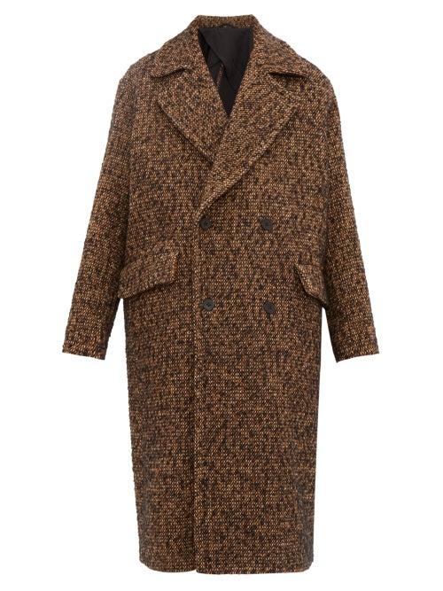 Matchesfashion.com Raey - Double Breasted Wool Blend Coat - Mens - Orange