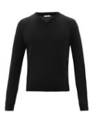 Matchesfashion.com The Row - Mack V-neck Cashmere Sweater - Mens - Black