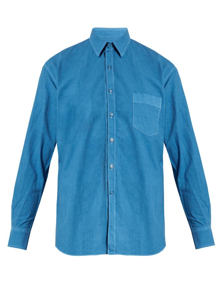 De Bonne Facture Chest-pocket Cotton Shirt