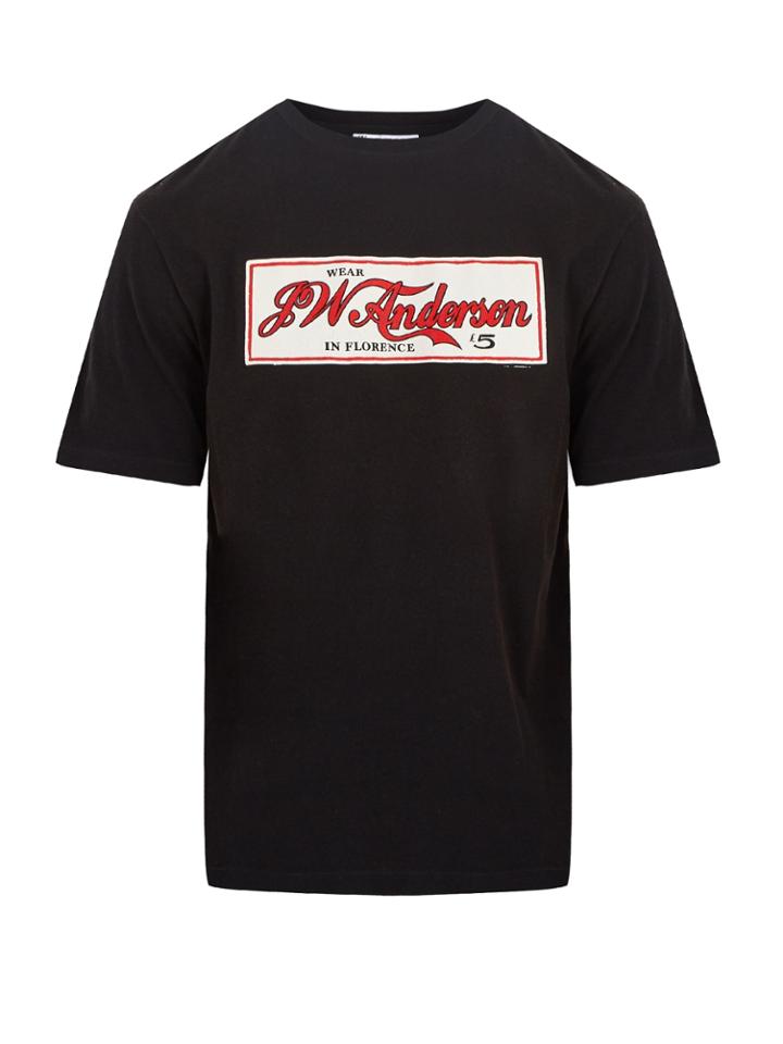 Jw Anderson Logo-print Cotton-jersey T-shirt