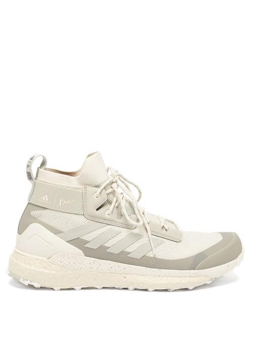 Matchesfashion.com Adidas X Parley - Terrex Free Hiker High-top Recycled-fibre Trainers - Mens - Grey Multi