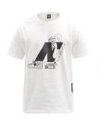 Mens Activewear New Balance - Delorenzo Logo-print Cotton-jersey T-shirt - Mens - White