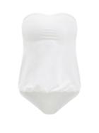 Matchesfashion.com Norma Kamali - Mio Strapless Sweatheart-neckline Swimsuit - Womens - White