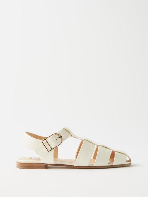 Gabriela Hearst - Lynn Leather Sandals - Womens - Cream