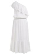 Matchesfashion.com Melissa Odabash - Jo Lace Trim Jersey Dress - Womens - White