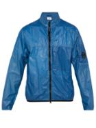 Matchesfashion.com C.p. Company - Lens Coated Zip Through Jacket - Mens - Blue