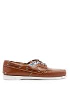 Matchesfashion.com Prada - Leather Deck Shoes - Mens - Brown