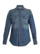 Matchesfashion.com Eve Denim - Margaret Denim Shirt - Womens - Dark Blue
