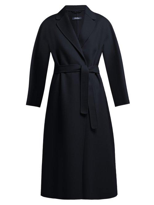 Matchesfashion.com S Max Mara - Arona Coat - Womens - Navy