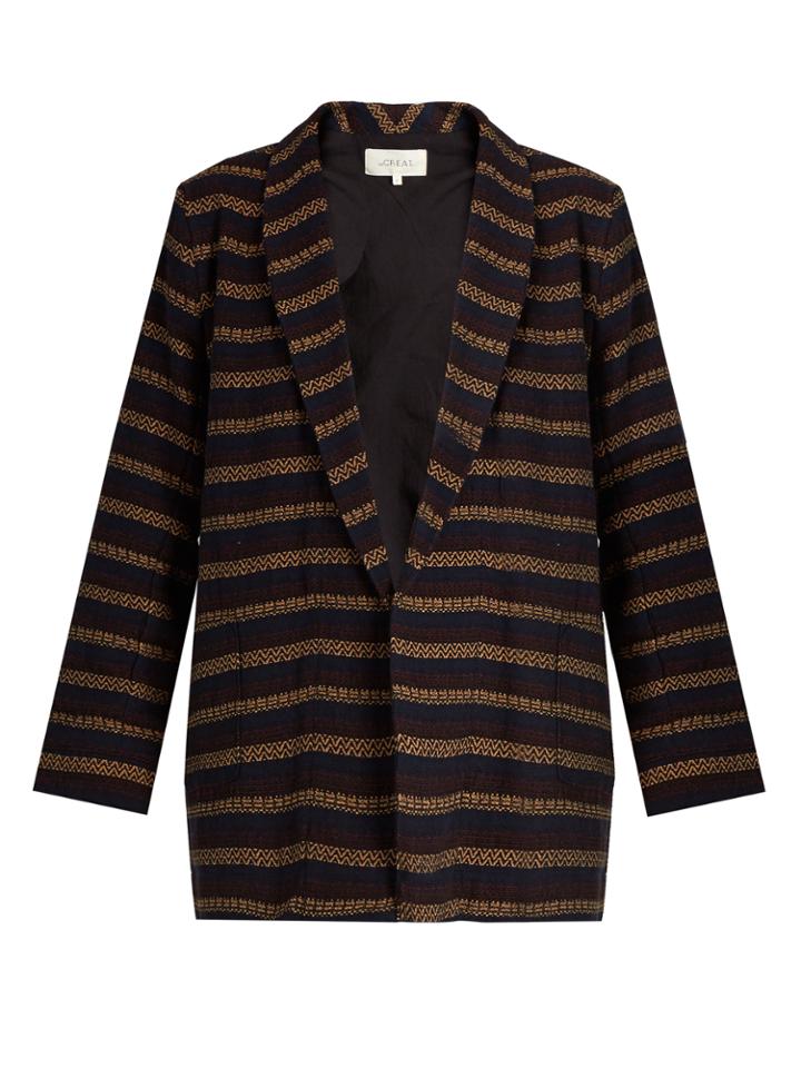 The Great The Cabana Woven Cotton-blend Jacket
