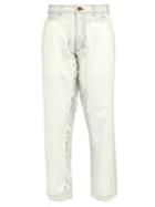 Comme Des Garçons Shirt Raw-edged Corduroy-panel Jeans