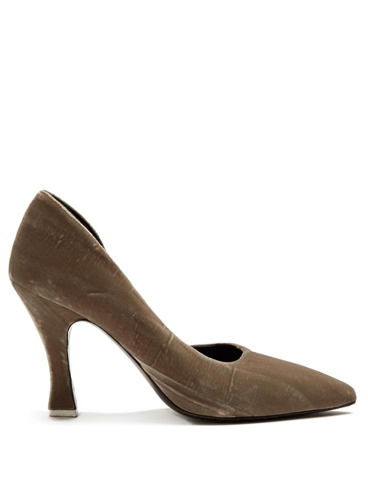 Attico Stella Velvet Pumps