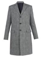 Acne Studios Mavin Prince Of Wales-checked Linen-blend Coat