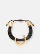 Tohum - Terra Arun 24kt Gold-plated Bracelet - Womens - Black Multi