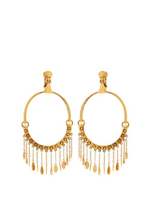 Matchesfashion.com Chlo - Quinn Large Charm Earrings - Womens - Gold