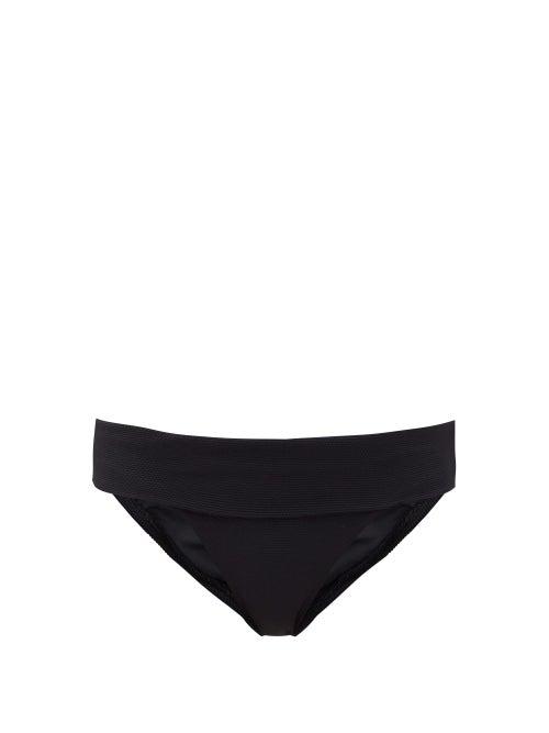 Matchesfashion.com Melissa Odabash - Provence Low-rise Piqu Bikini Briefs - Womens - Black