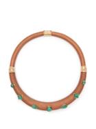 Aurélie Bidermann Wood And Turquoise-stone Necklace