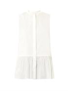 The Row Rusa Peplum Ruffle Blouse