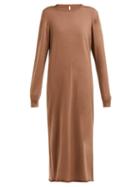 Matchesfashion.com Extreme Cashmere - No. 95 Tiamo Cashmere Blend Sweater Dress - Womens - Tan