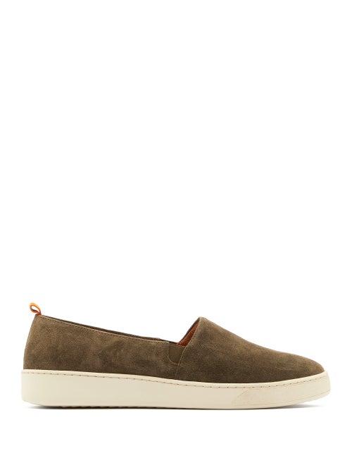 Matchesfashion.com Mulo - Suede Loafers - Mens - Khaki