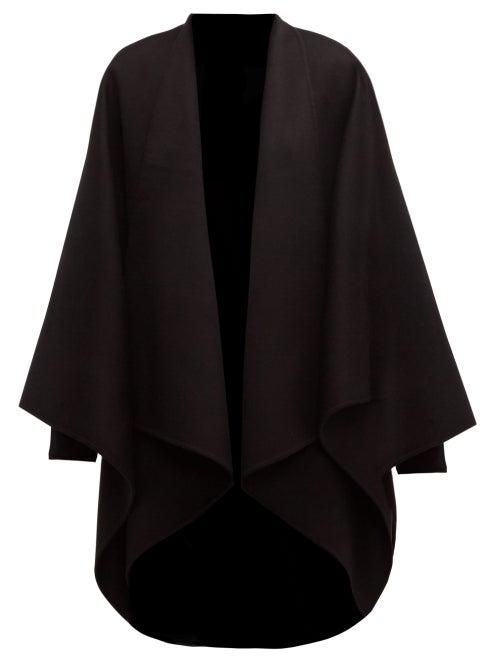 Matchesfashion.com Joseph - Wool Blend Poncho - Womens - Black