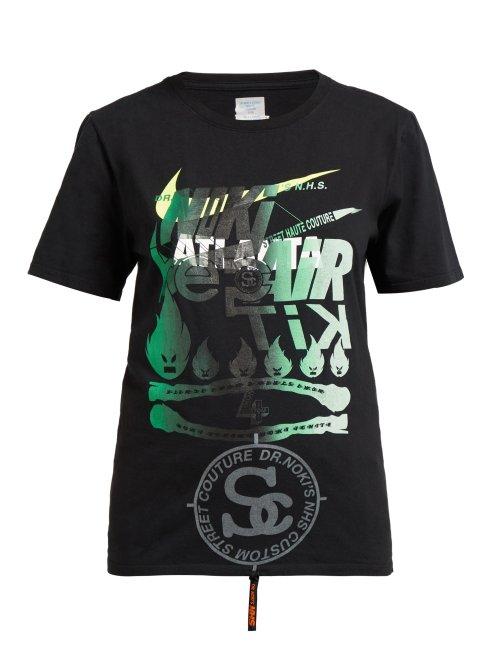 Matchesfashion.com Noki - Customised Street Couture T Shirt - Womens - Black Multi
