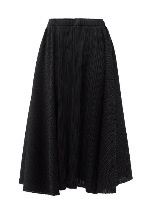 Matchesfashion.com Pleats Please Issey Miyake - Technical-pleated Midi Skirt - Womens - Black