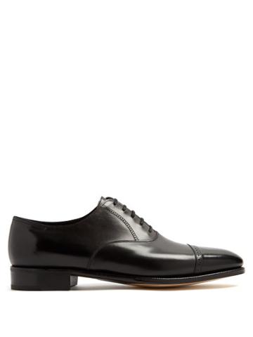 Matchesfashion.com John Lobb - Phillip Ii Leather Oxford Shoes - Mens - Black