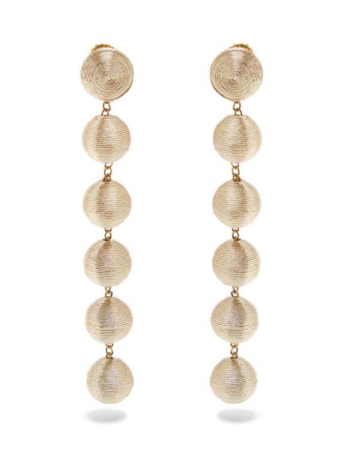 Rebecca De Ravenel Corded-silk Drop Earrings