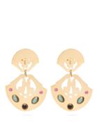 Matchesfashion.com Isabel Marant - Embellished Cut Out Clip Earrings - Womens - Gold