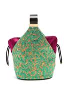 Matchesfashion.com Bienen-davis - Kit Floral Brocade Clutch - Womens - Green Multi