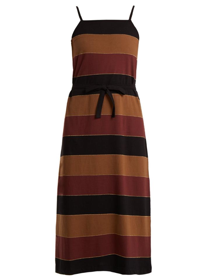 A.p.c. Jude Striped Jersey Dress
