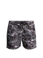 Matchesfashion.com Paul Smith - Sun Print Swim Shorts - Mens - Black Multi