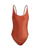 Matchesfashion.com Haight - Scoop Back Swimsuit - Womens - Brown
