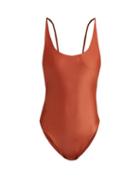 Matchesfashion.com Haight - Scoop Back Swimsuit - Womens - Brown