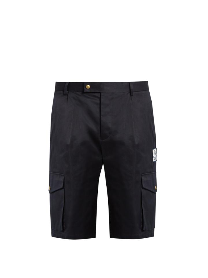 Moncler Gamme Bleu Cotton-gabardine Shorts