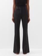 Gabriela Hearst - Rhein Wool-blend Flared Tailored Trousers - Womens - Black