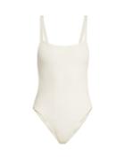 Matchesfashion.com Solid & Striped - The Toni Swimsuit - Womens - Cream