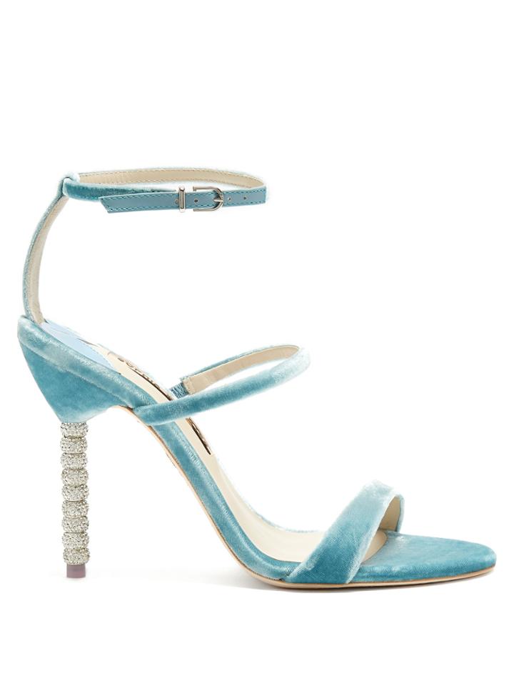 Sophia Webster Rosalind Velvet Strapped Sandals