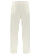 Matchesfashion.com La Collection - Calypso High-rise Silk Wide-leg Trousers - Womens - Ivory