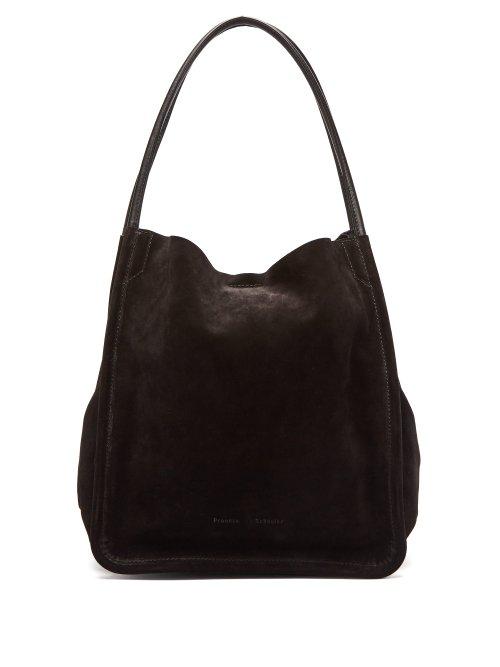 Matchesfashion.com Proenza Schouler - L Tote Suede Bag - Womens - Black