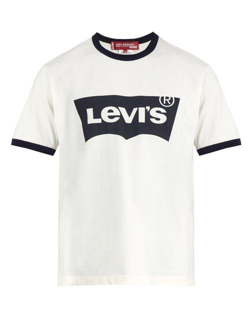 Matchesfashion.com Junya Watanabe - X Levi's Cotton T Shirt - Mens - White