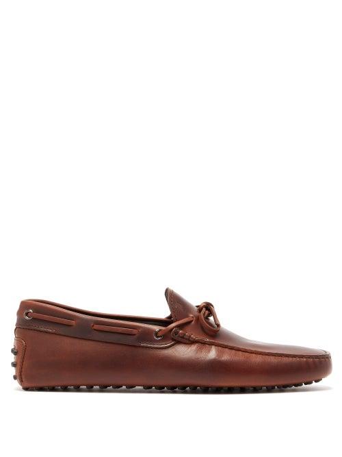 Matchesfashion.com Tod's - Gommino Leather Driving Shoes - Mens - Brown