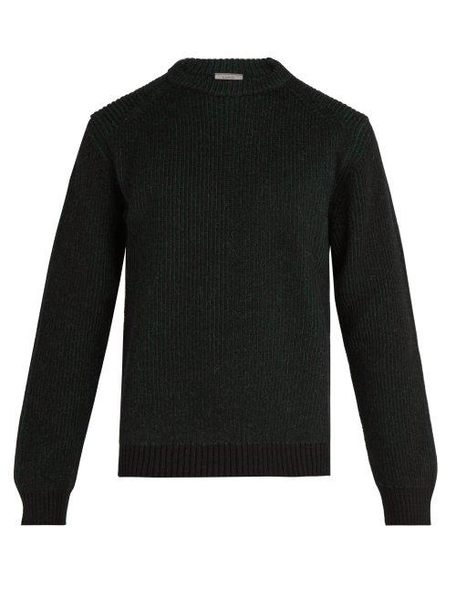 Matchesfashion.com Lanvin - Ribbed Knit Crew Neck Sweater - Mens - Green